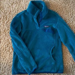 Patagonia Teal Fleece Pullover
